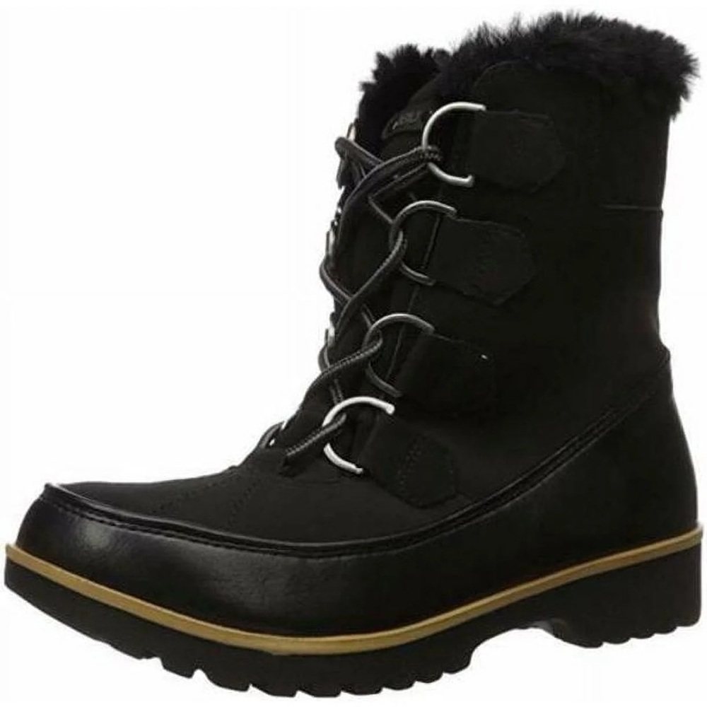 JBU by Jambu Northgate Waterproof Winter Boots Fur Insulated Snow Boots Black - Picture 5 of 13